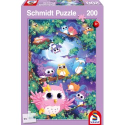 Puzzle Schmidt: În pădurea bufnițelor, 200 piese