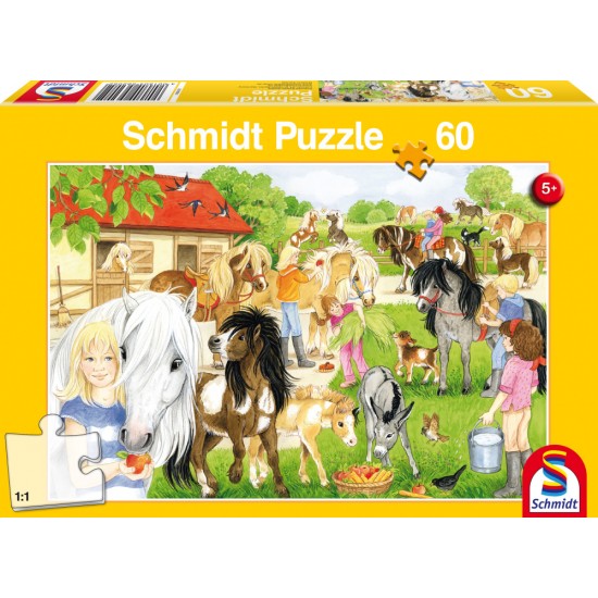 Puzzle Schmidt: Distractie la grajd, 60 piese