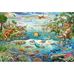 Puzzle Schmidt: Descoperă dinozaurii, 200 piese