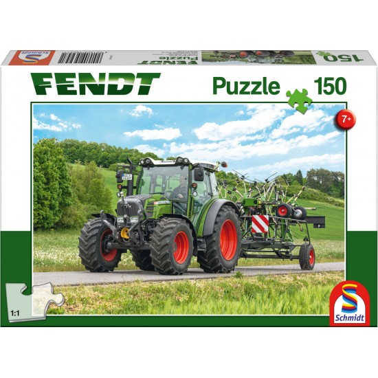 Puzzle Schmidt: Fendt - Fendt 1050 Vario cu Cultivator Amazone Cenius, 150 piese