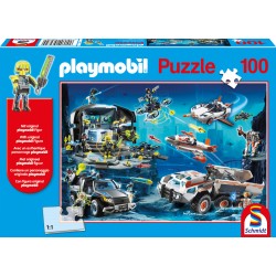 Puzzle Schmidt: Playmobil - Playmobil, Agenți de elită, 100 piese