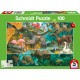 Puzzle Schmidt: Familii de animale pe malul apei, 100 piese
