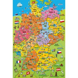 Puzzle Schmidt: Harta Germaniei, 200 piese