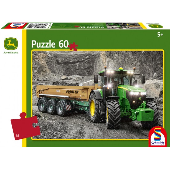 Puzzle Schmidt: John Deere - Tractor John Deere 7310R, 60 piese