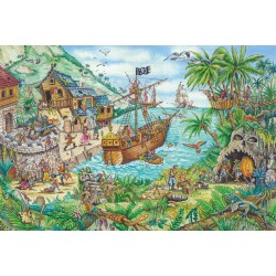 Puzzle Schmidt: Insula piraților, 100 piese