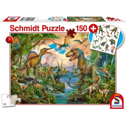 Puzzle Schmidt: Dinosauri sălbatice, 200 piese