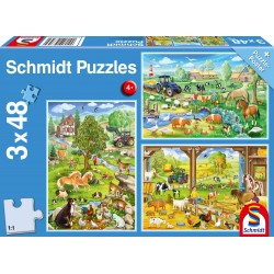 Puzzle Schmidt: La țară, 48 piese