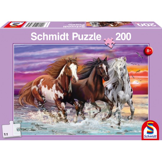 Puzzle Schmidt: Cai sălbatici, 200 piese