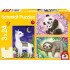 Puzzle Schmidt: Panda, leneș și lama, 24 piese