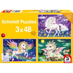 Puzzle Schmidt: Animale mitice, 48 piese