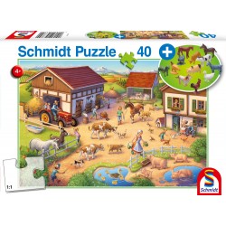 Puzzle Schmidt: Fermă, 40 piese