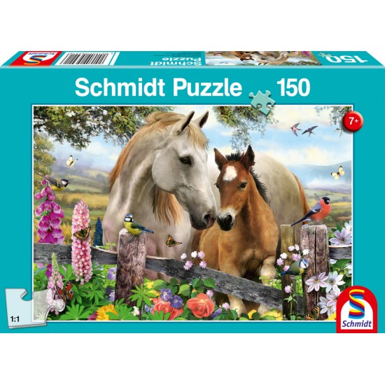 Puzzle Schmidt: Iapă și mânz, 150 piese