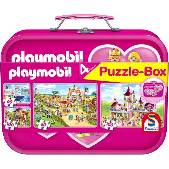 Puzzle Schmidt: playmobil - Playmobil roz, 60 piese
