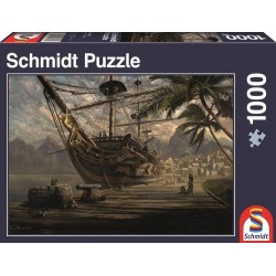 Puzzle Schmidt: Navă ancorată, 1000 piese