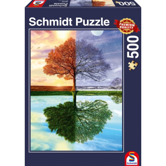 Puzzle Schmidt: Copacul anotimpurilor, 500 piese