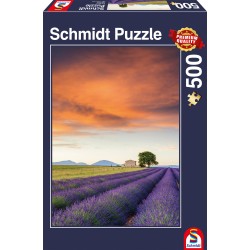 Puzzle Schmidt: Câmp cu lavandă, Provence, 500 piese