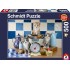Puzzle Schmidt: Pisicuțe în bucătărie, 500 piese