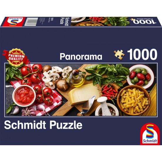Puzzle Schmidt: Bucătăria italiană, Panoramă, 1000 piese