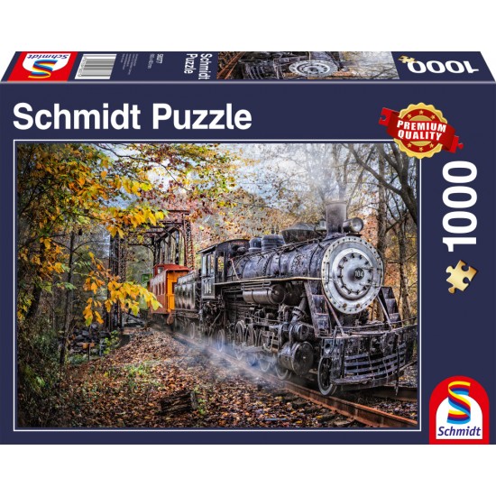 Puzzle Schmidt: Fascinația trenurilor, 1000 piese