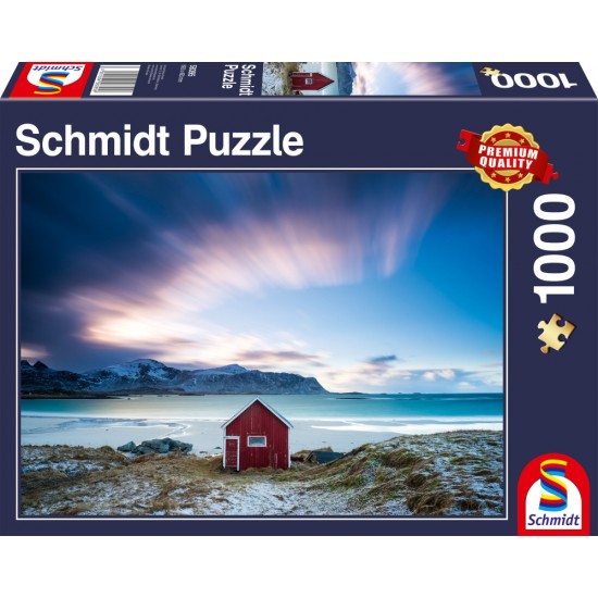 Puzzle Schmidt: Căsuță pe coasta Atlanticului, 1000 piese
