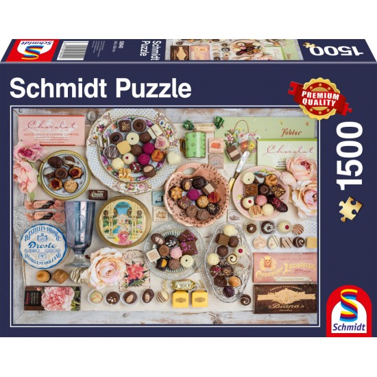 Puzzle Schmidt: Ciocolată și nostalgie, 1500 piese