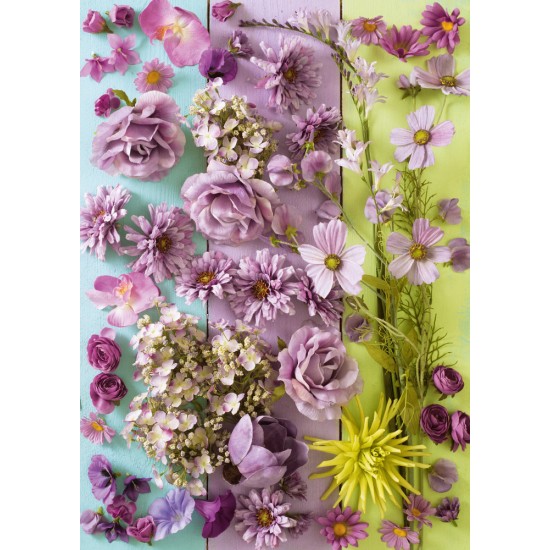 Puzzle Schmidt: Flori violete, 1000 piese