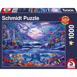 Puzzle Schmidt: Oază în lumina lunii, 1000 piese