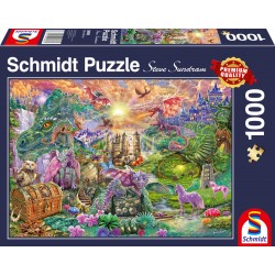 Puzzle Schmidt: Tărâmul dragonului fermecat, 1000 piese