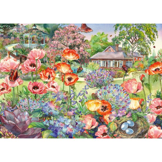 Puzzle Schmidt: Grădina înflorită, 1000 piese
