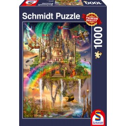 Puzzle Schmidt: Oraș pe cer, 1000 piese