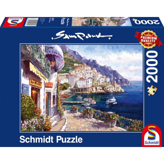 Puzzle Schmidt: Sam Park - După-masa în Amalfi, 2000 piese