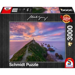 Puzzle Schmidt: Mark Gray - Farul Nugget Point, The Catlins, Insula de Sud, Noua Zeelandă, 3000 piese