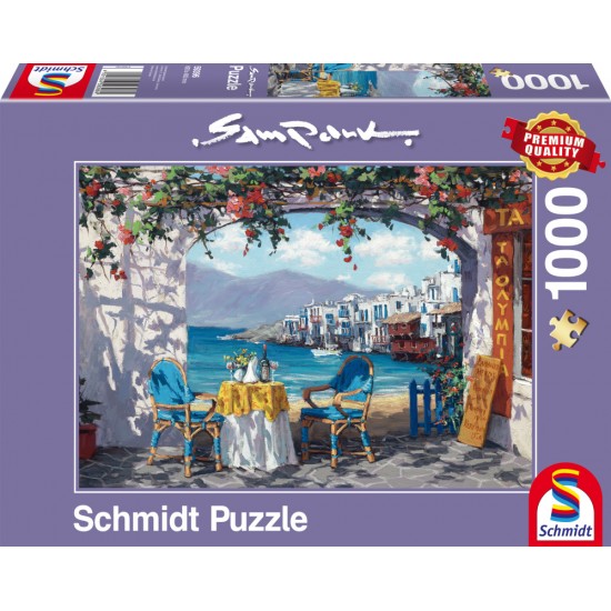 Puzzle Schmidt: Sam Park - Rendez-vous în Mykonos, 1000 piese