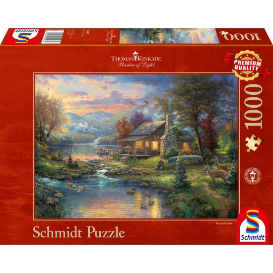 Puzzle Schmidt: Thomas Kinkade - Paradisul naturii, 1000 piese