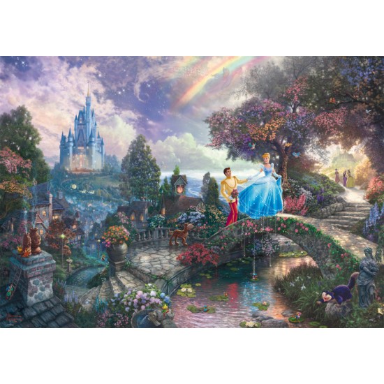 Puzzle Schmidt: Thomas Kinkade - Disney - Cenușăreasa, 1000 piese