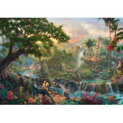 Puzzle Schmidt: Thomas Kinkade - Disney - Cartea Junglei, 1000 piese