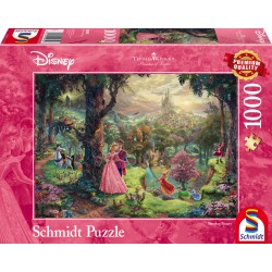 Puzzle Schmidt: Thomas Kinkade - Disney - Frumoasa din pădurea adormită, 1000 piese