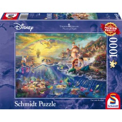 Puzzle Schmidt: Thomas Kinkade - Disney - Mica Sirenă, Ariel, 1000 piese