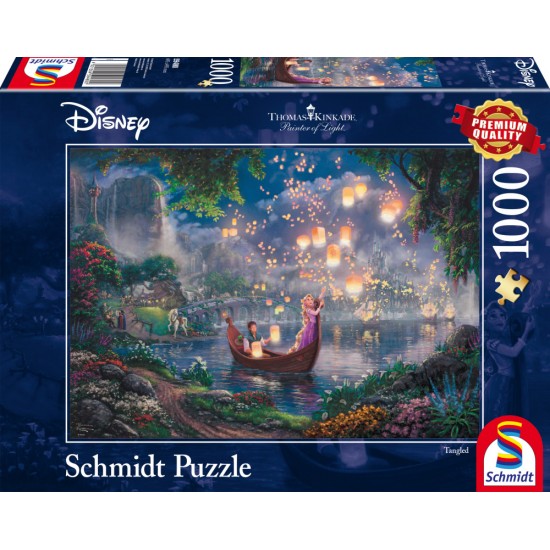 Puzzle Schmidt: Thomas Kinkade - Disney - Rapunzel, 1000 piese
