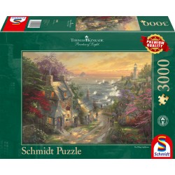 Puzzle Schmidt: Thomas Kinkade - Farul din sat, 3000 piese