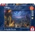 Puzzle Schmidt: Thomas Kinkade - Disney - Frumoasa și bestia, dansând la lumina lunii, 1000 piese