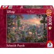 Puzzle Schmidt: Thomas Kinkade - Disney - Doamna și Vagabondul, 1000 piese