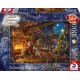 Puzzle Schmidt: Thomas Kinkade - Moș Crăciun și elfii săi, Ediție Limitată, 1000 piese