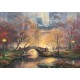 Puzzle Schmidt: Thomas Kinkade - Glow in the Dark - Toamna în Central Park, Fosforescent, 1000 piese