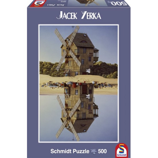 Puzzle Schmidt: Jacek Yerka - Reflecții, 500 piese