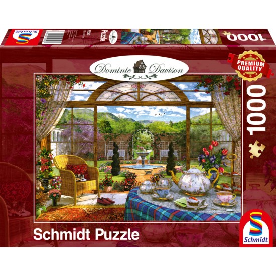 Puzzle Schmidt: Dominic Davison - Vedere din camera de zi, 1000 piese