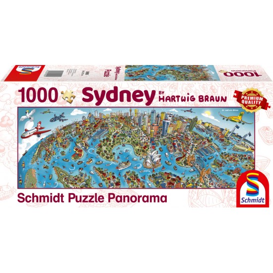Puzzle Schmidt: Hartwig Braun - Sidney, 1000 piese