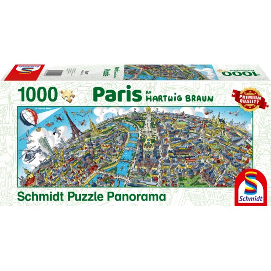Puzzle Schmidt: Hartwig Braun - Paris, 1000 piese