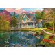 Puzzle Schmidt: Dominic Davison - Casa de vacanță de pe malul lacului, 1000 piese