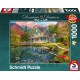 Puzzle Schmidt: Dominic Davison - Casa de vacanță de pe malul lacului, 1000 piese
